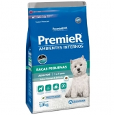 Ração Premier Ambientes Internos Adultos Frango e Salmão 1 KG